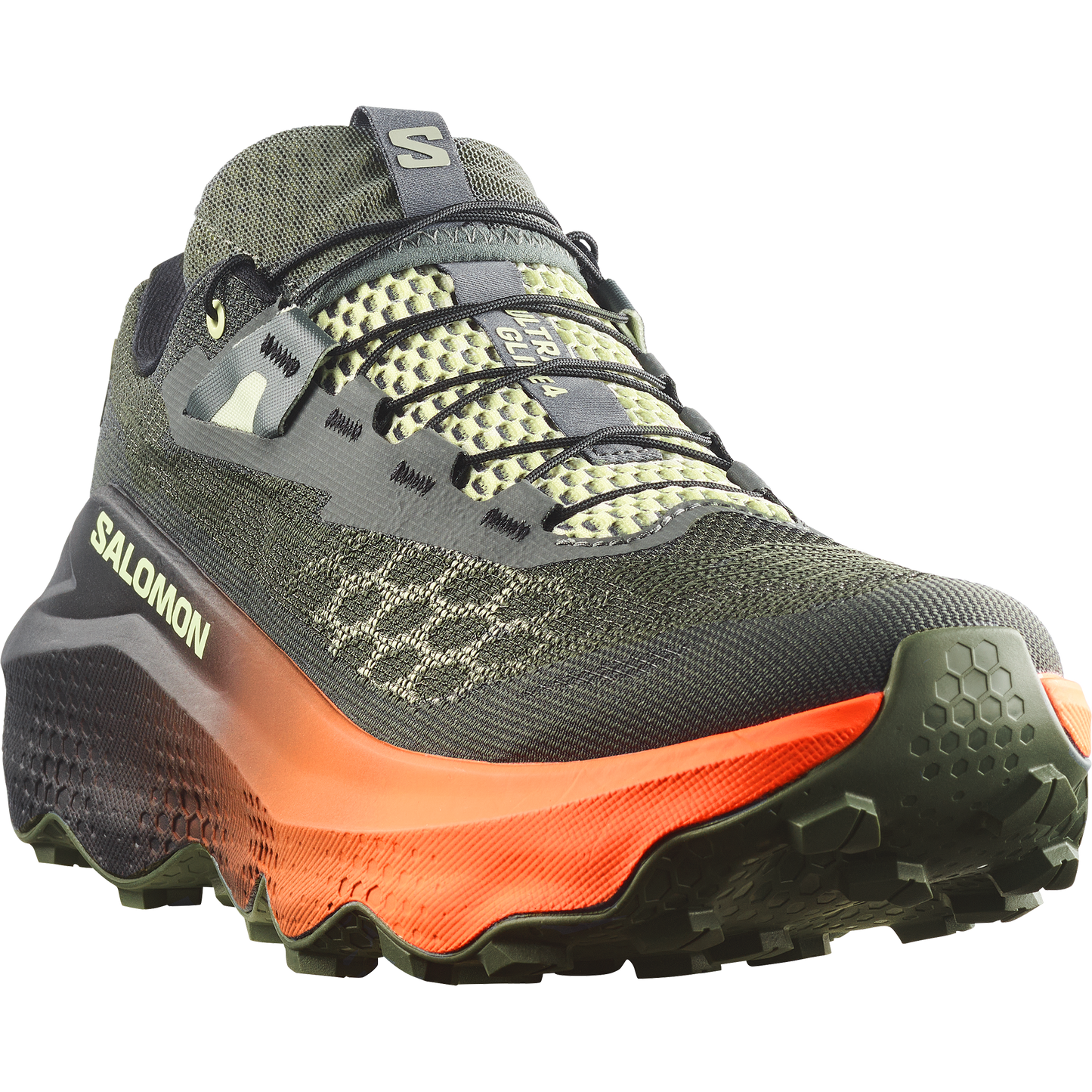 Salomon Ultra Glide 4 Men product view 4 — Urban Chic / Black / Lime Cream