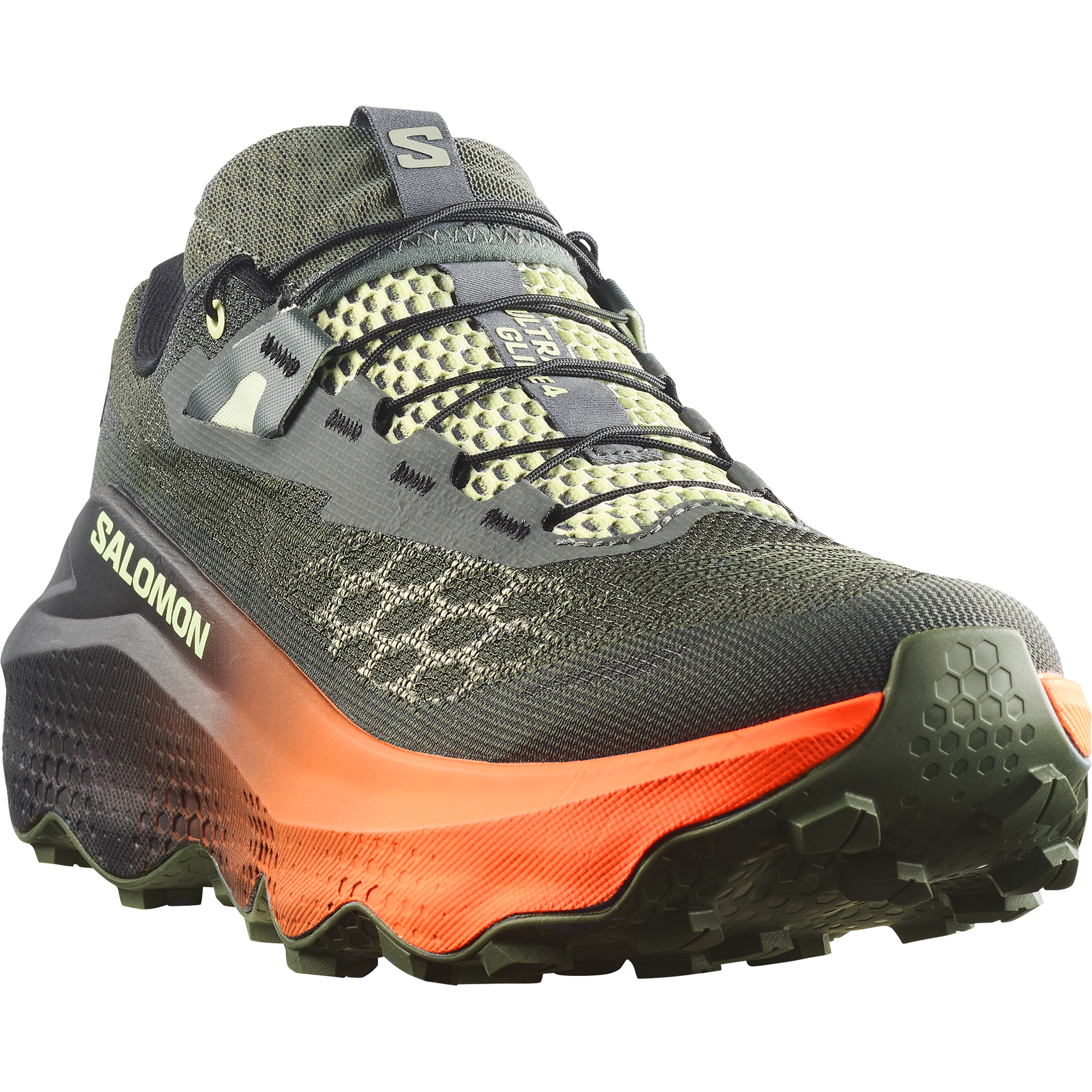 Salomon Ultra Glide 4 Men product view 4 — Urban Chic / Black / Lime Cream