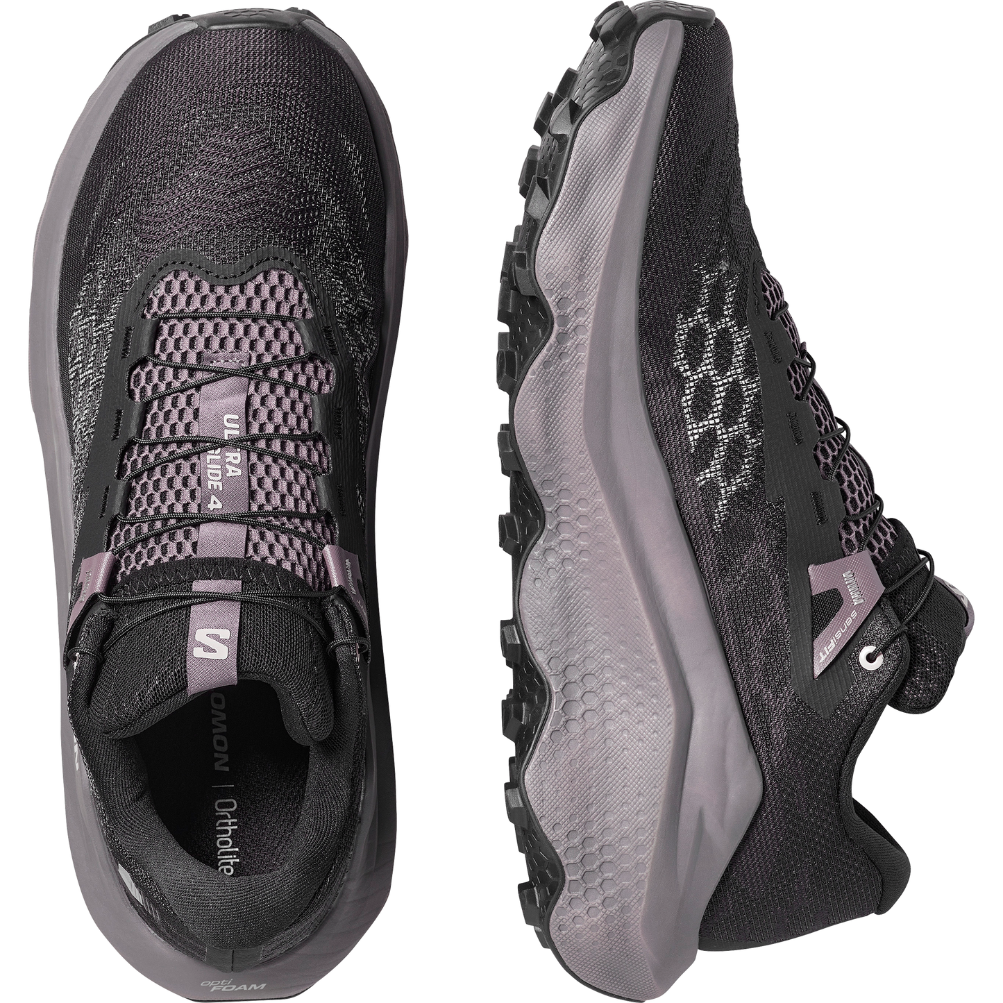 Salomon Ultra Glide 4 Men product view 2 — Black / Dark Gull Gray / Silver Cloud