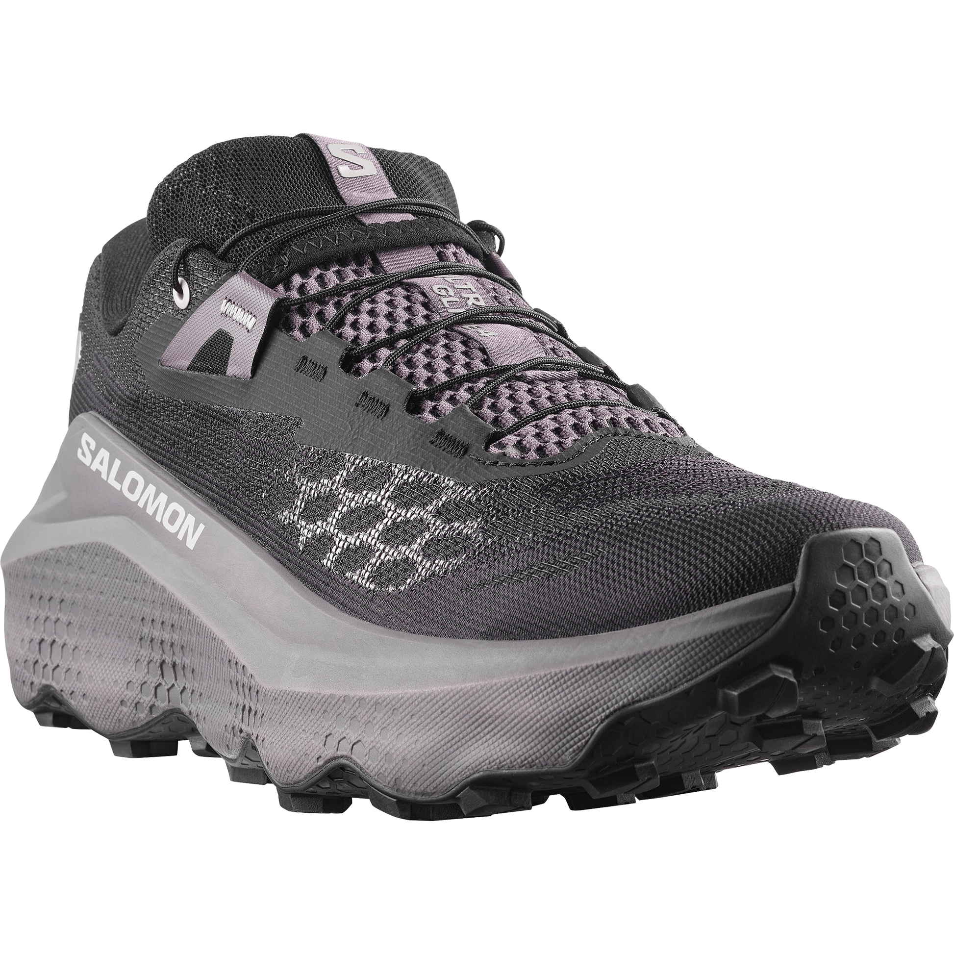 Salomon Ultra Glide 4 Men product view 4 — Black / Dark Gull Gray / Silver Cloud