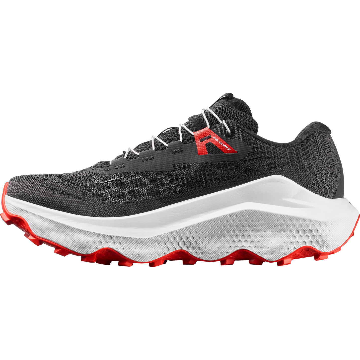 Salomon Ultra Glide 4 Men product view 3 — Black / White / Fiery Red
