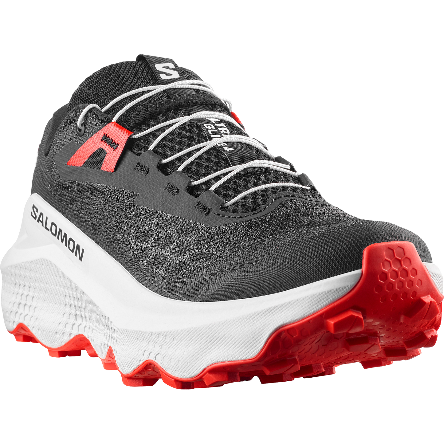 Salomon Ultra Glide 4 Men product view 4 — Black / White / Fiery Red