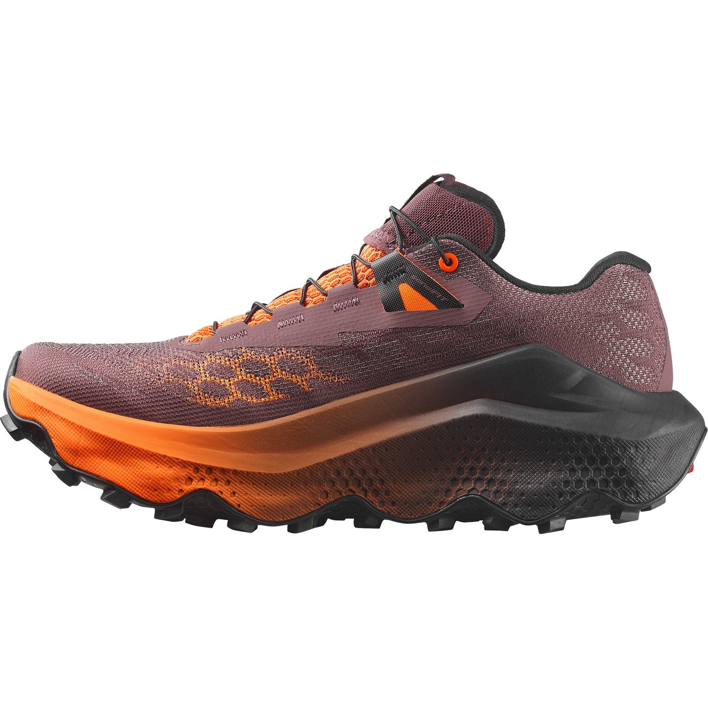 Salomon Ultra Glide 4 Women product view 3 — Huckleberry / Black / Red Orange