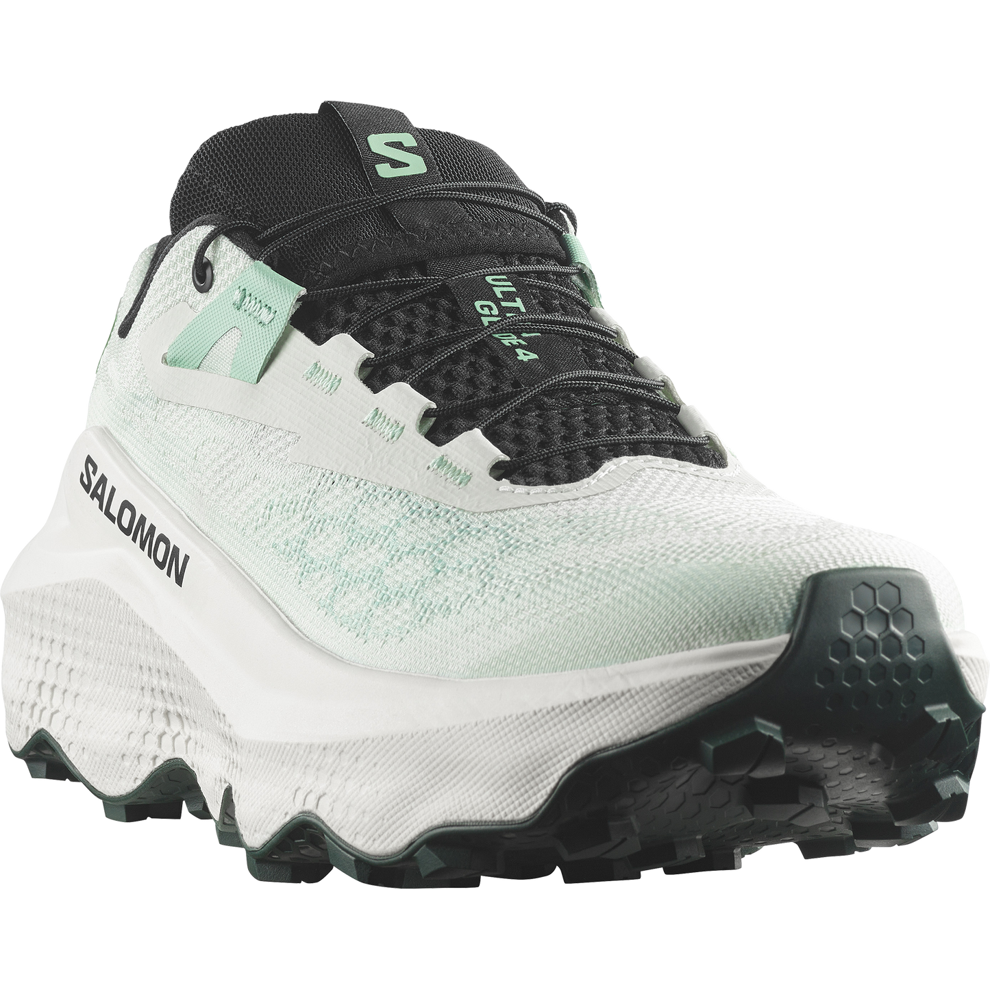 Salomon Ultra Glide 4 Women product view 4 — Clearly Aqua / Vanilla Ice / Lichen