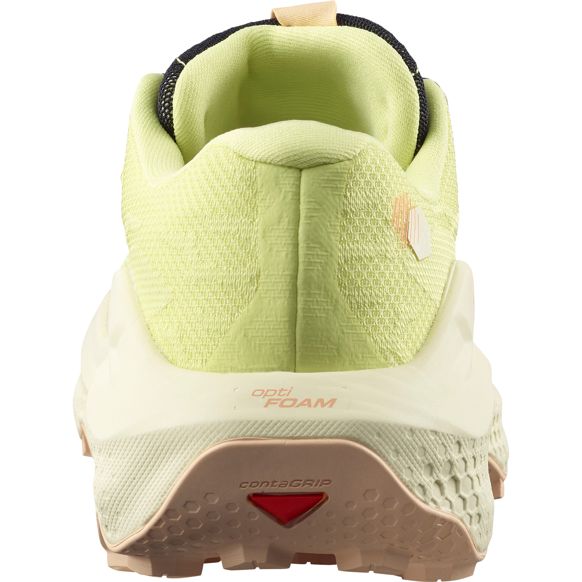 Salomon Ultra Glide 4 Women product view 5 — Sunny Lime / Transparent Yellow / Almond Cream
