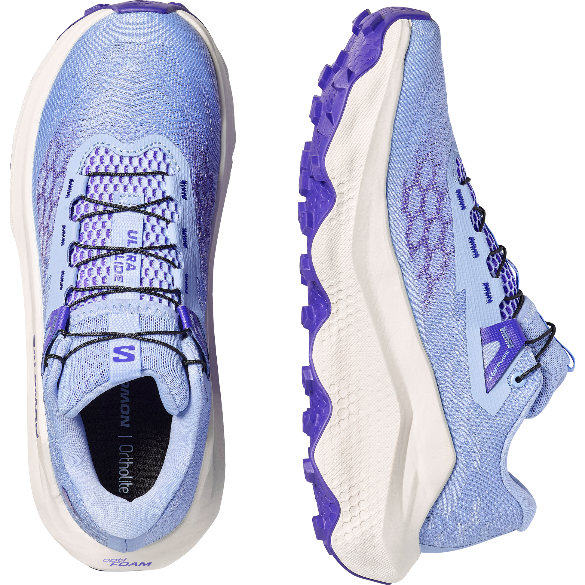 Salomon Ultra Glide 4 Women product view 2 — Brunnera Blue / Vanilla Ice / Deep Blue