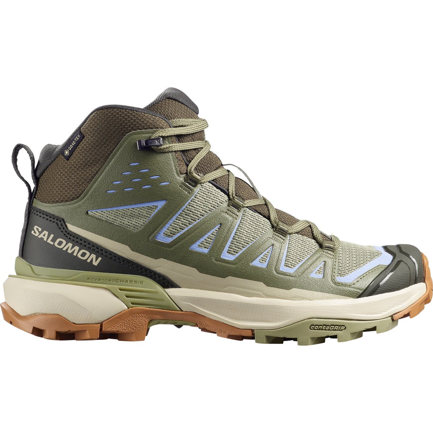 Salomon X Ultra 360 Edge Mid GORE-TEX Women product view 1 — Olive