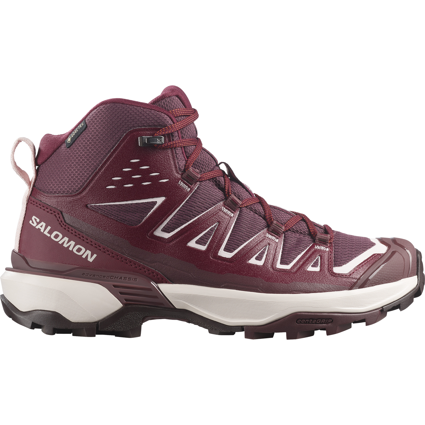 Salomon X Ultra 360 Edge Mid GORE-TEX Women product view 1 — Burgundy