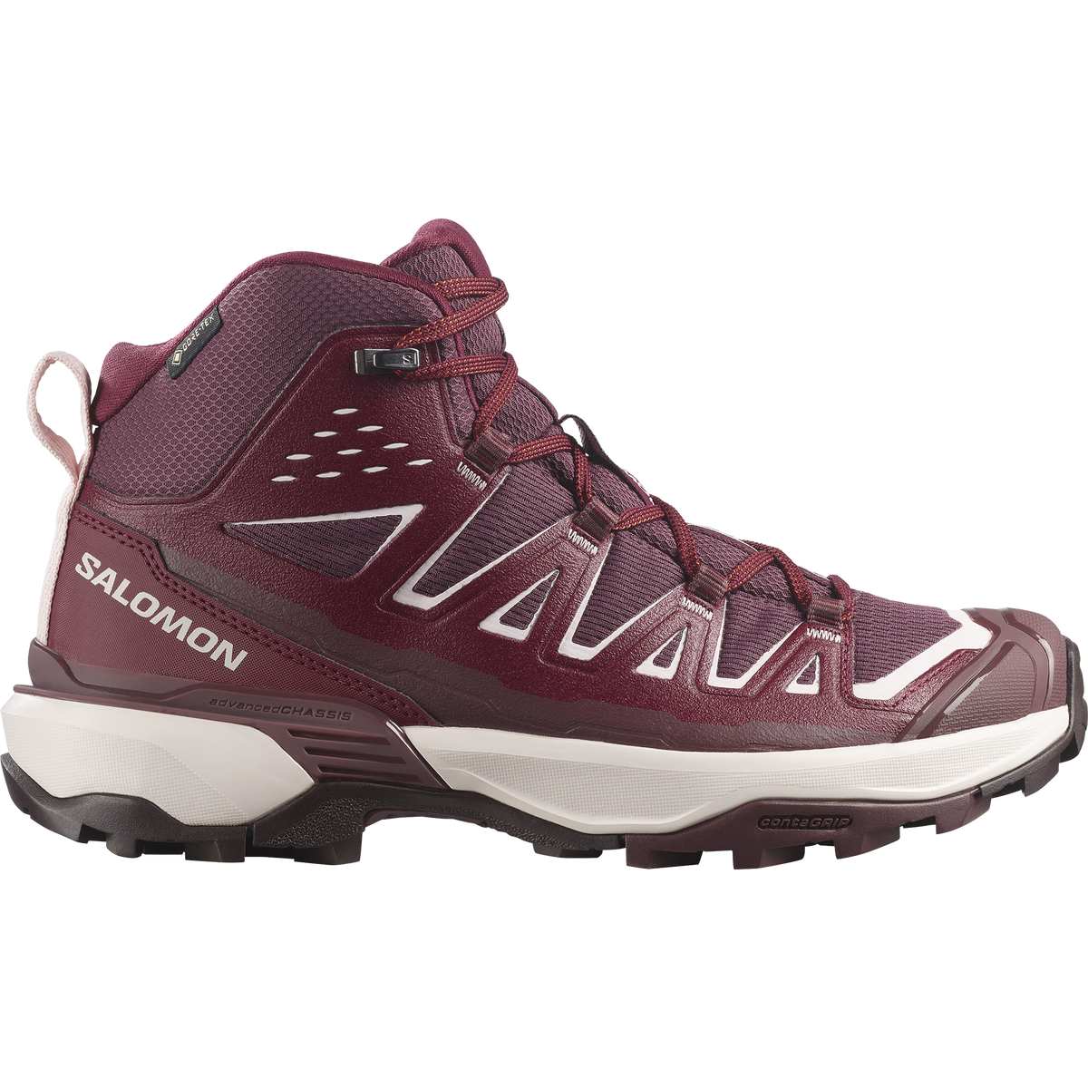 Salomon X Ultra 360 Edge Mid GORE-TEX Women product view 1 — Burgundy