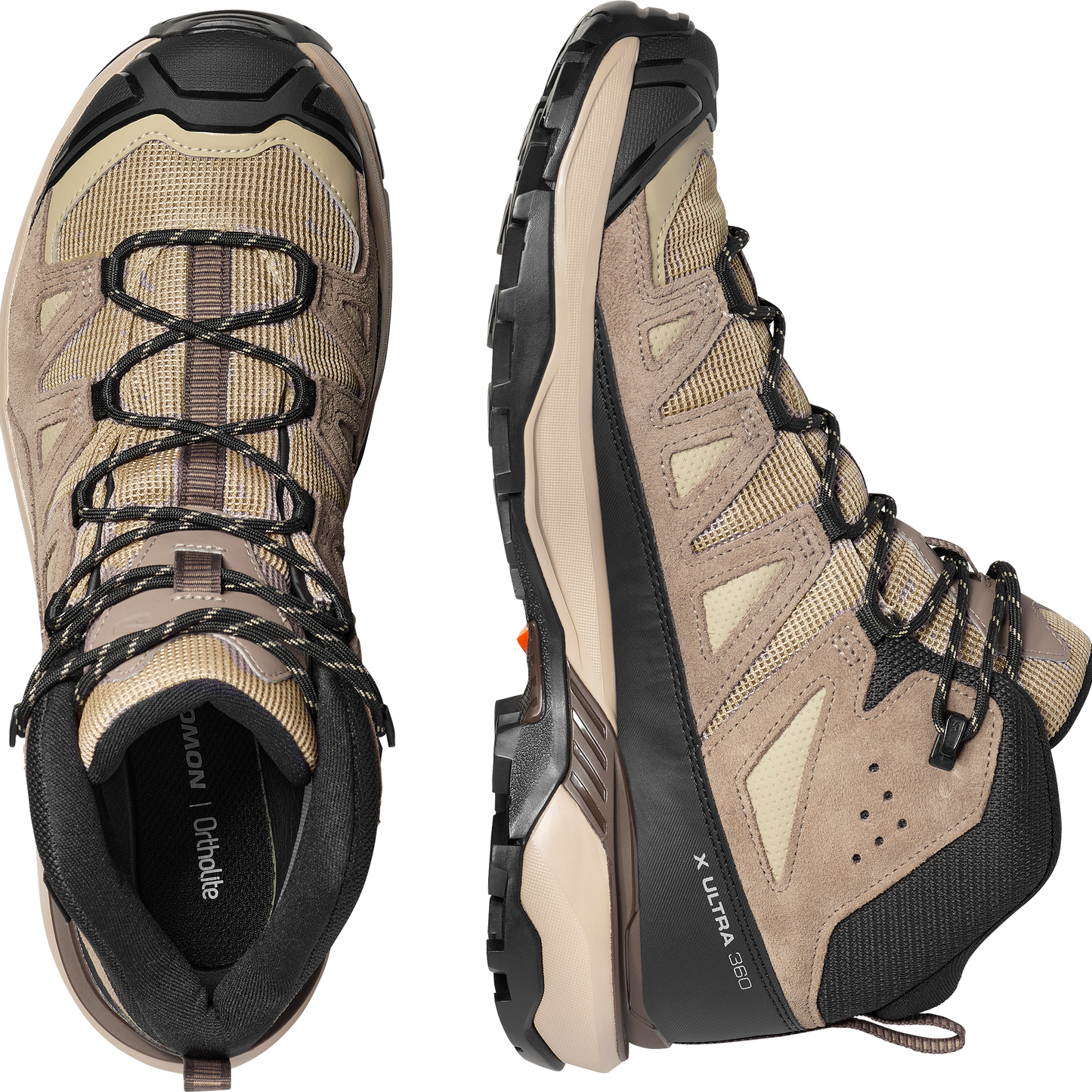 Salomon X Ultra 360 Leather Mid GORE-TEX Men - View 2 - Beige