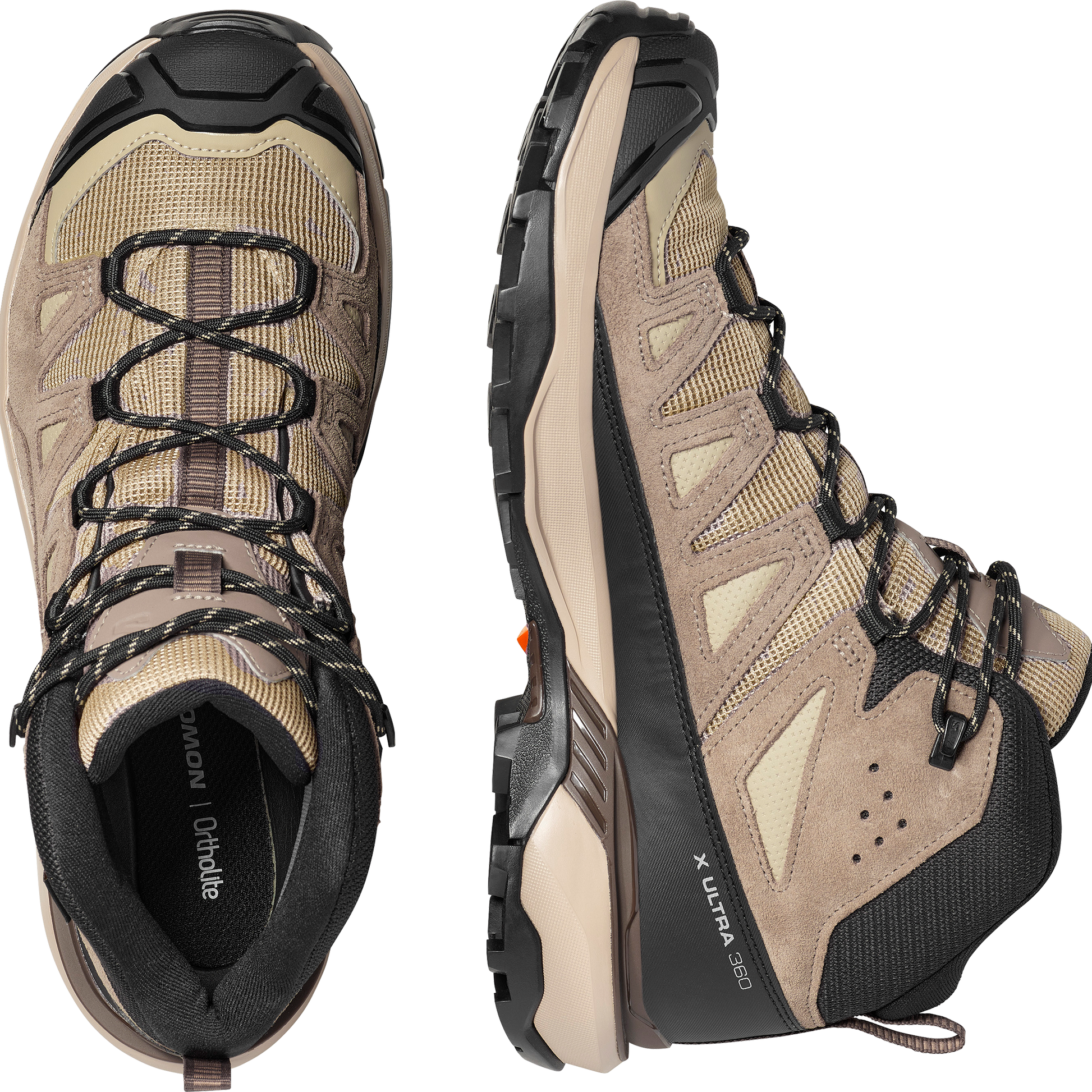 Salomon X Ultra 360 Leather Mid GORE-TEX Men - View 2 - Beige