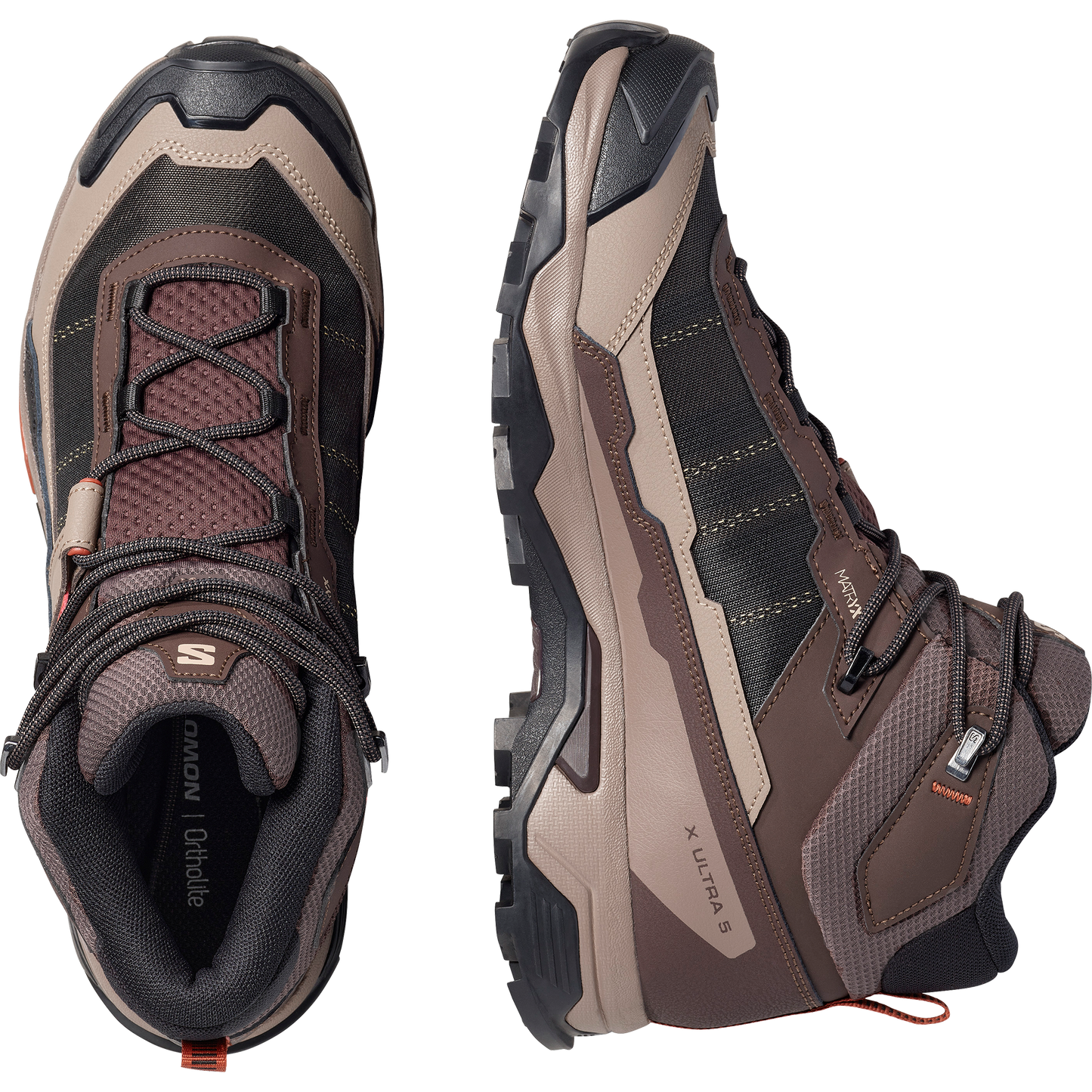 Salomon X Ultra 5 Mid GORE-TEX Men - View 2 - Brown