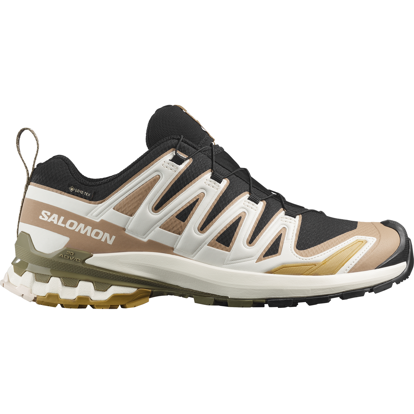 Salomon XA Pro 3D V9 GORE-TEX Men product view 1 — Black / Kelp / Vanilla Ice
