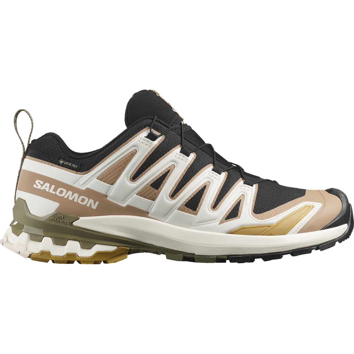 Salomon XA Pro 3D V9 GORE-TEX Men product view 1 — Black / Kelp / Vanilla Ice