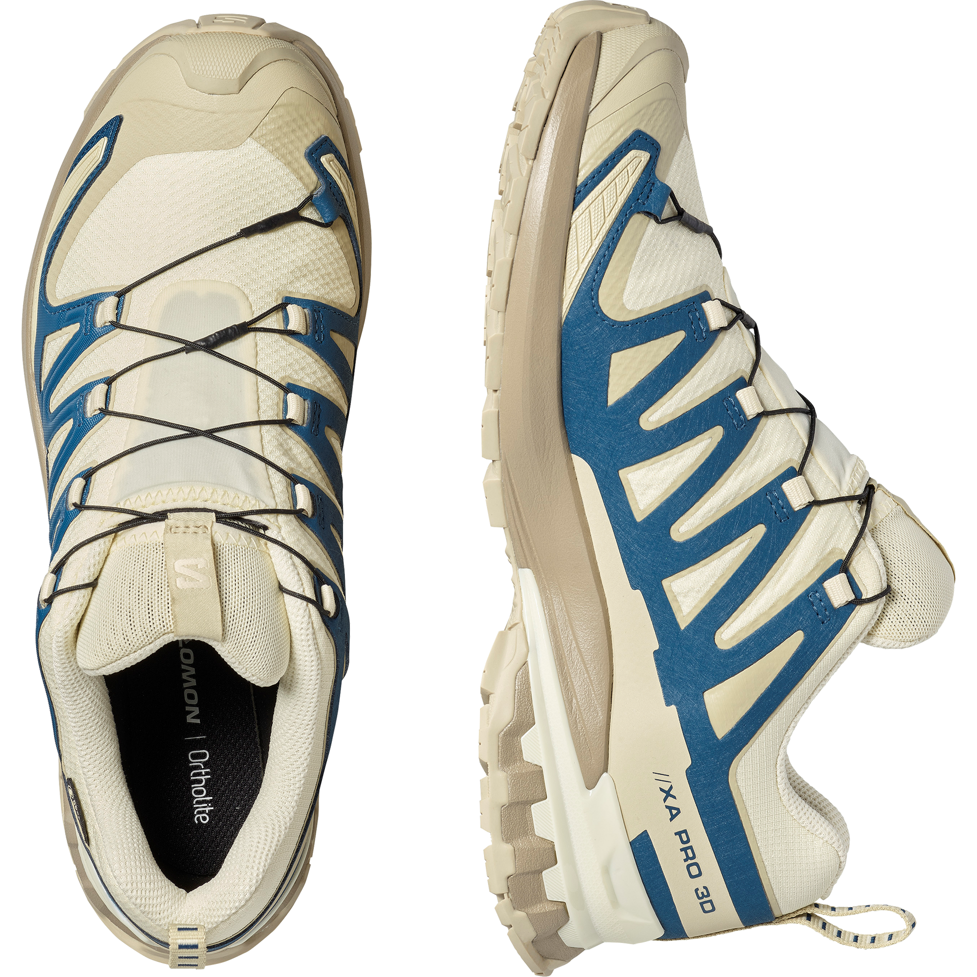 Salomon XA Pro 3D V9 GORE-TEX Men product view 2 — Transparent Yellow / Gibraltar Sea / Bog