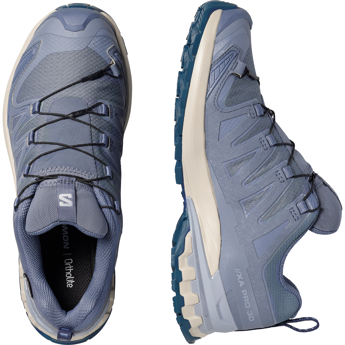 Salomon XA Pro 3D V9 GORE-TEX Women product view 2 — Grisaille / Tradewinds / Spellbound