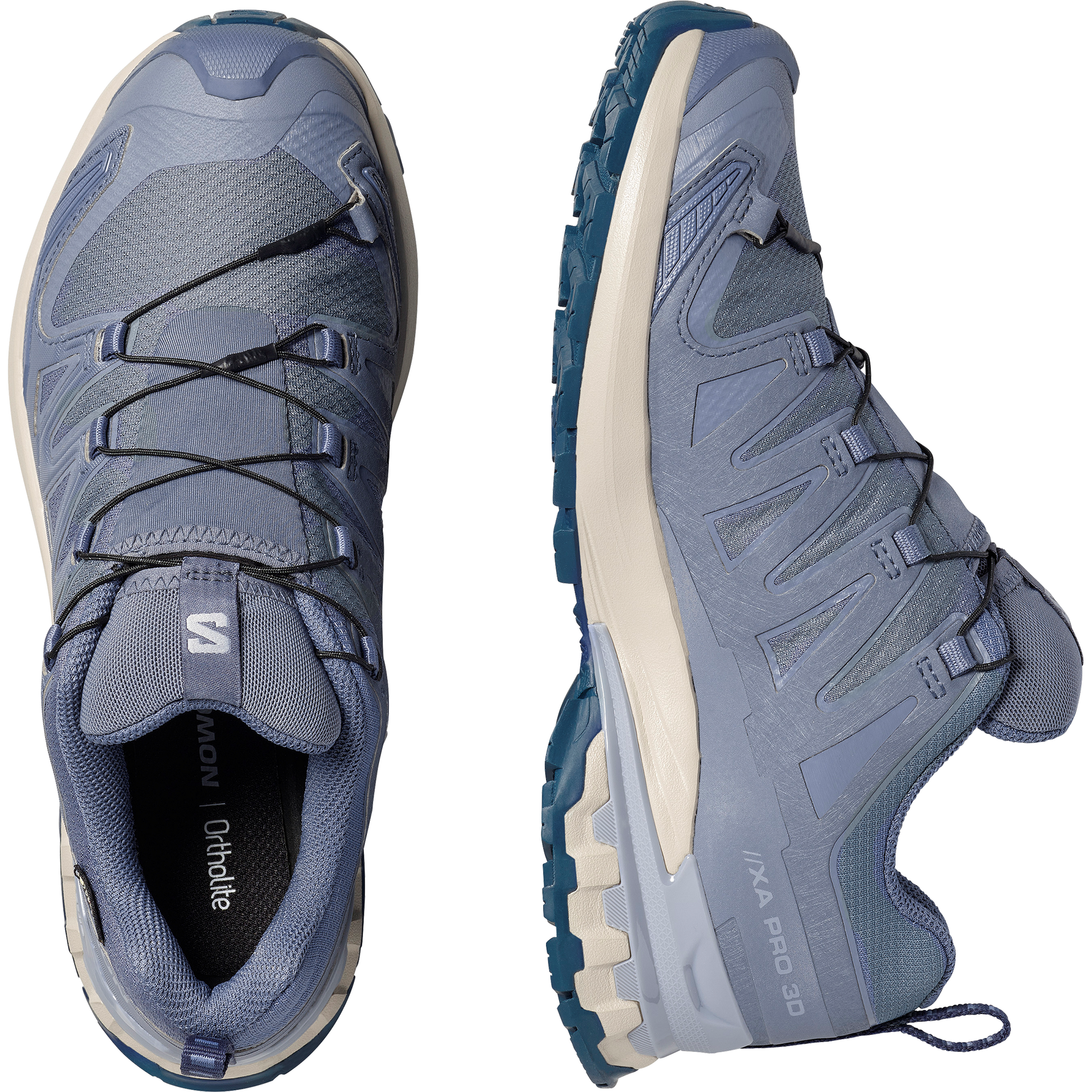 Salomon XA Pro 3D V9 GORE-TEX Women product view 2 — Grisaille / Tradewinds / Spellbound