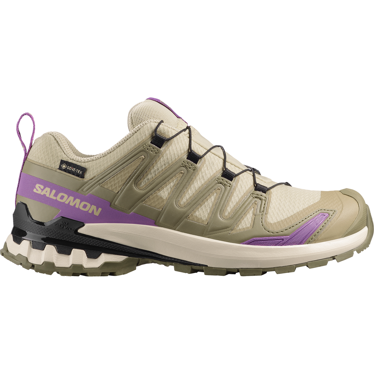 Salomon XA Pro 3D V9 GORE-TEX Women product view 1 — Bog / Aloe / Concord Grape