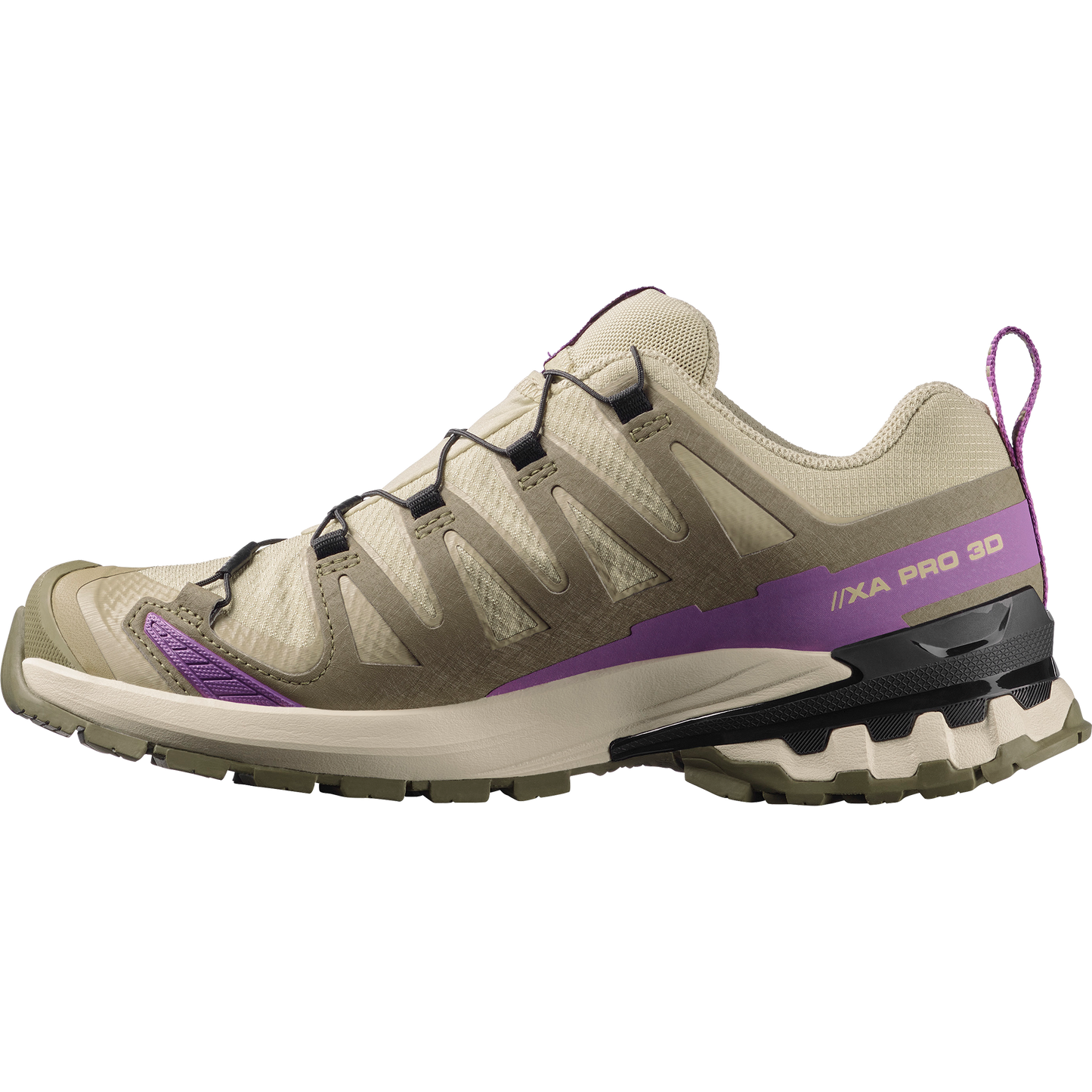 Salomon XA Pro 3D V9 GORE-TEX Women product view 3 — Bog / Aloe / Concord Grape