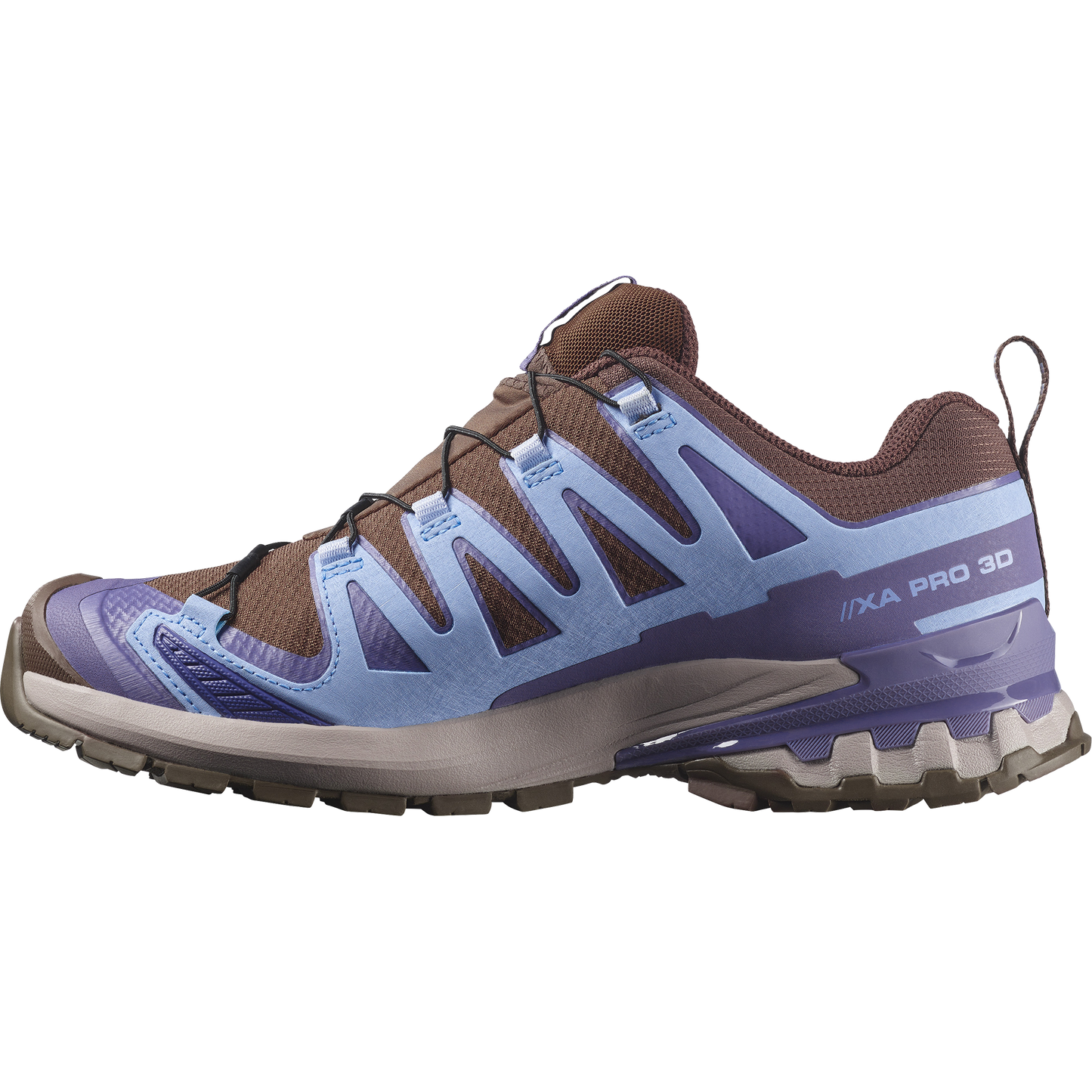 Salomon XA Pro 3D V9 GORE-TEX Women product view 3 — Dark Earth / Brunnera Blue / Heron
