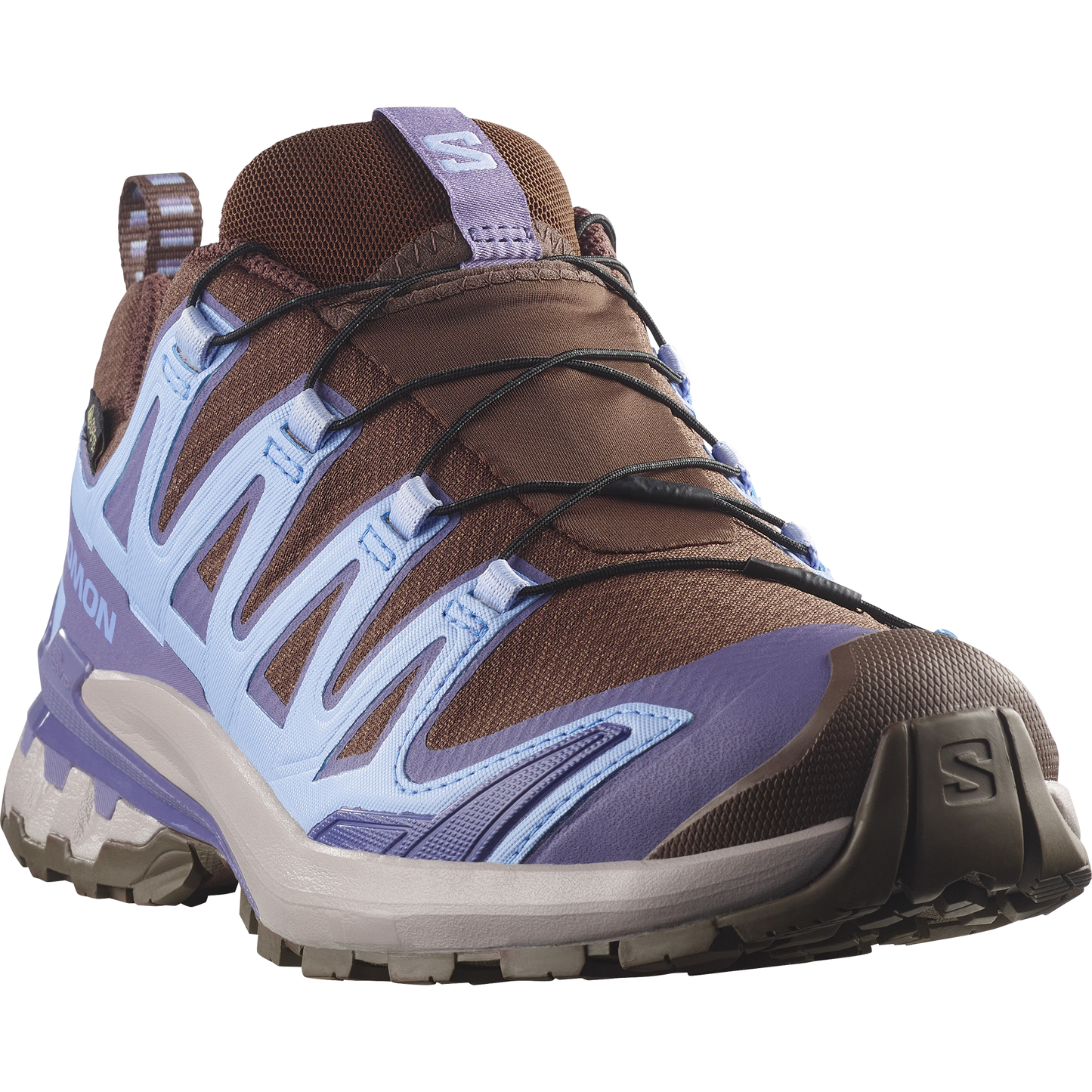 Salomon XA Pro 3D V9 GORE-TEX Women product view 4 — Dark Earth / Brunnera Blue / Heron