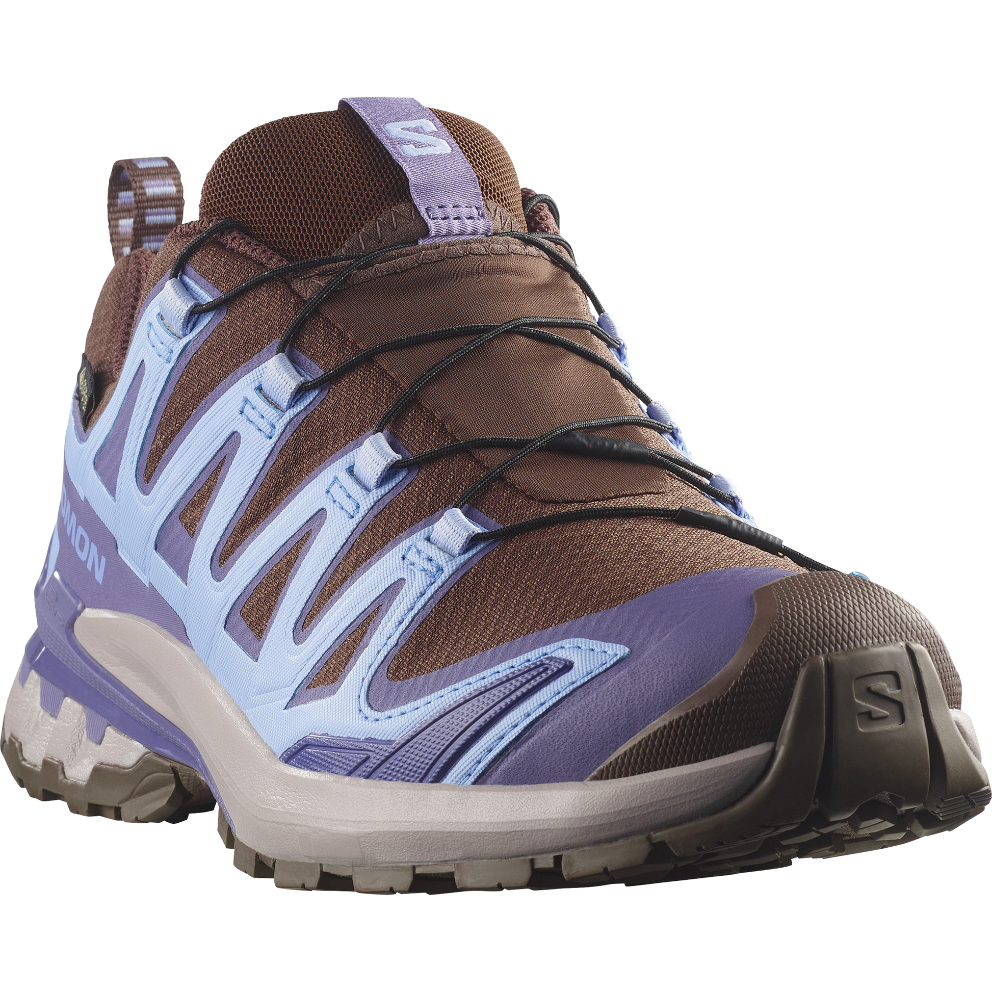 Salomon XA Pro 3D V9 GORE-TEX Women product view 4 — Dark Earth / Brunnera Blue / Heron