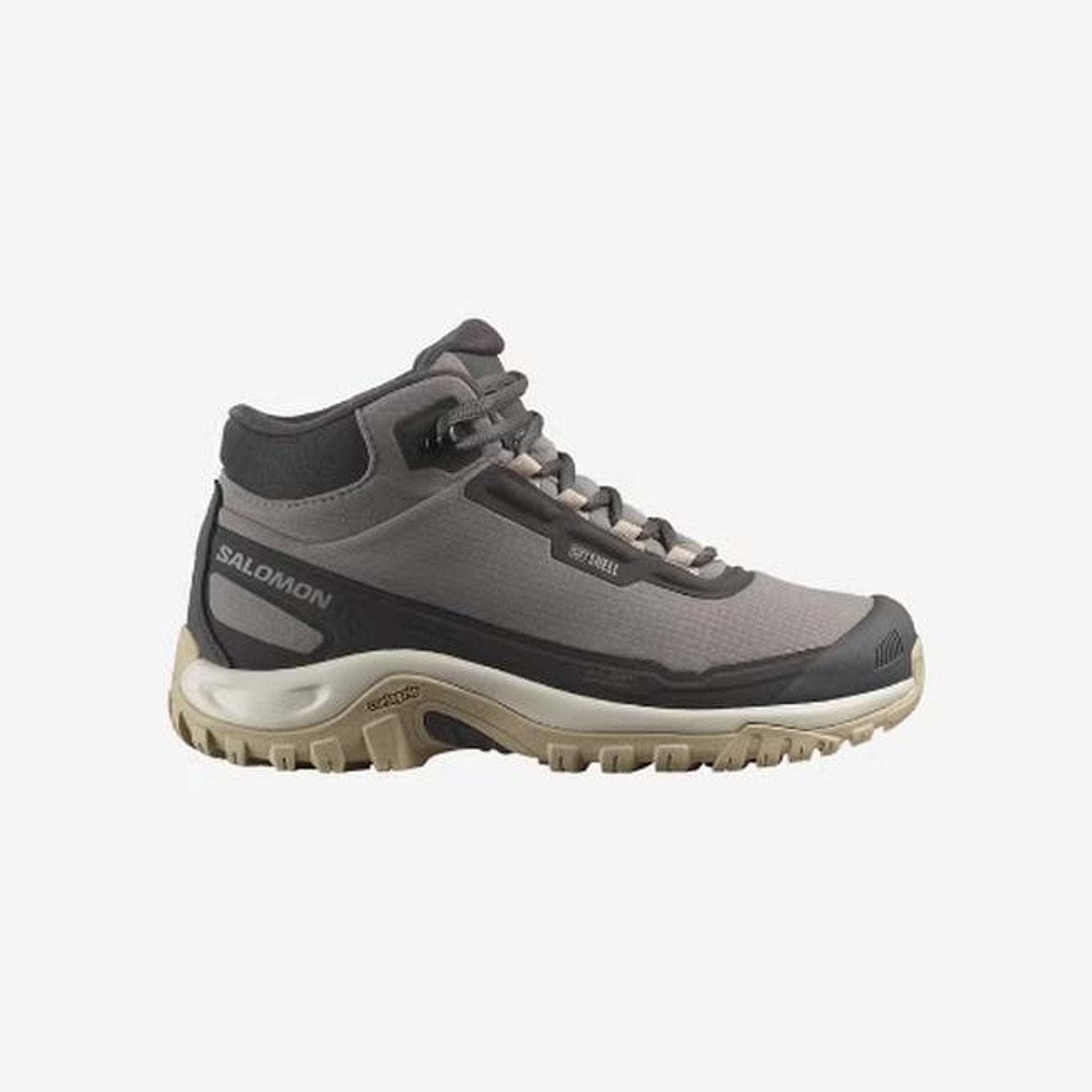 Salomon Shelter Waterproof Women - side view - Dark Grey