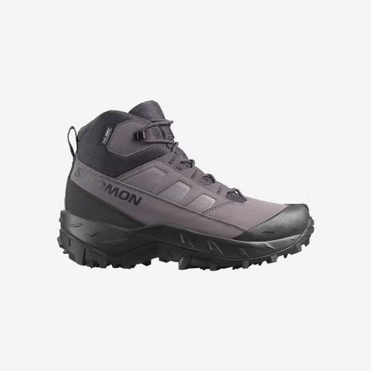 Salomon Crosstrak Waterproof Women - side view - Dark Grey