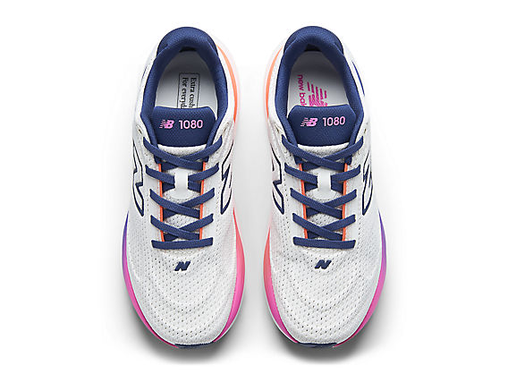 New Balance 1080v15 Women product view 4 — Sea Salt / Blue Oyster