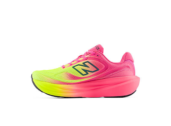 New Balance TCS London Marathon 1080v15 Women product view 3 — Pink Heat / Alkaline Green