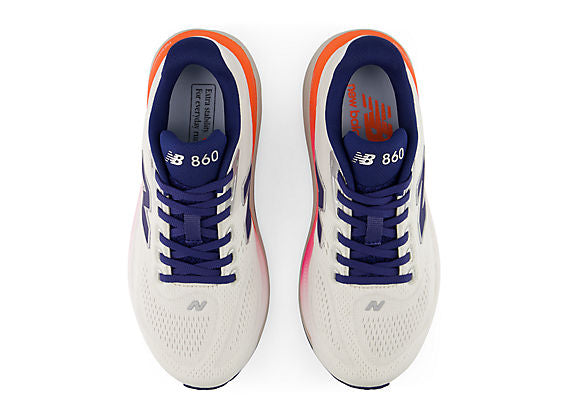 New Balance Fresh Foam X 860 v15 Women product view 4 — Sea Salt / Blue Oyster