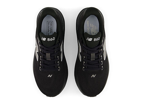 New Balance Fresh Foam X 860 v15 Women product view 4 — Black / Silver Metallic