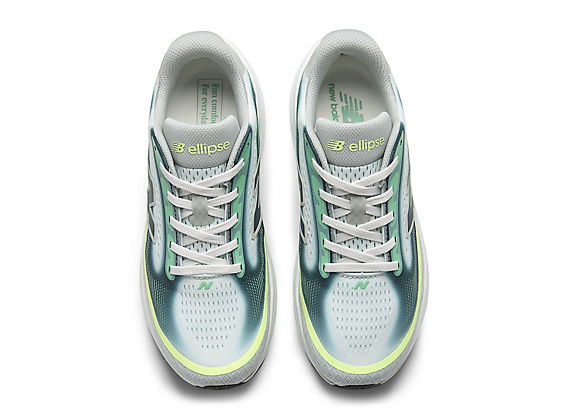 New Balance Ellipse v1 Women product view 4 — Deep End / Medusa Green