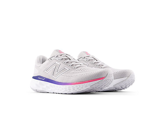 New Balance EVOZ v4 Women product view 5 — Grey Matter / Pink Heat