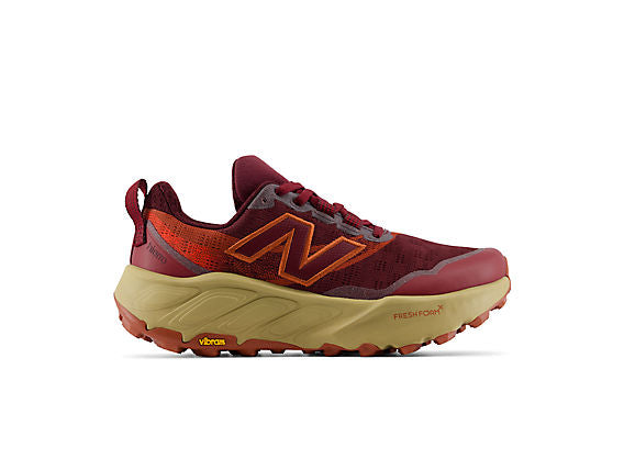 New Balance Fresh Foam X Hierro v9 Women product view 2 — Mulled Wine / Neo Flame