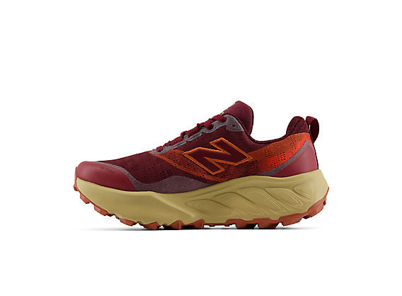 New Balance Fresh Foam X Hierro v9 Women product view 3 — Mulled Wine / Neo Flame
