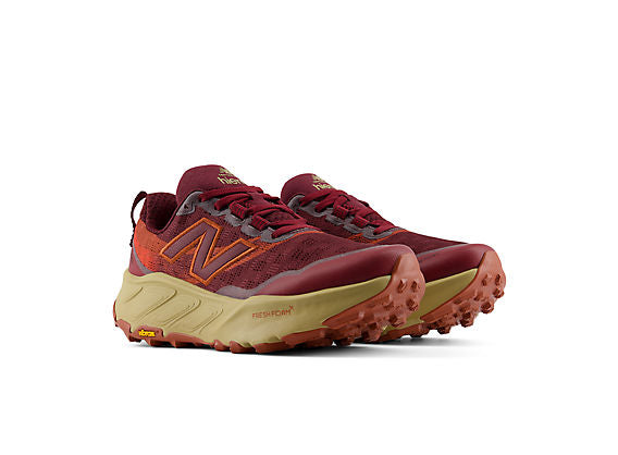 New Balance Fresh Foam X Hierro v9 Women product view 5 — Mulled Wine / Neo Flame