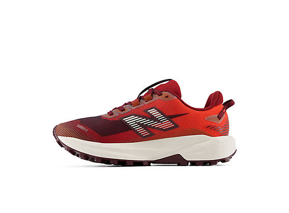 New Balance FuelCell Rebel Trail Women product view 3 — Podium Red / Neo Flame