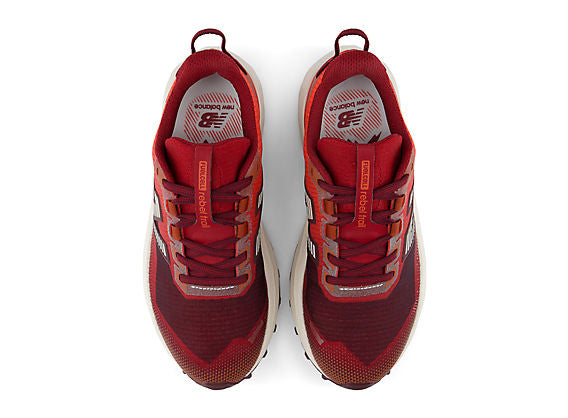 New Balance FuelCell Rebel Trail Women product view 4 — Podium Red / Neo Flame