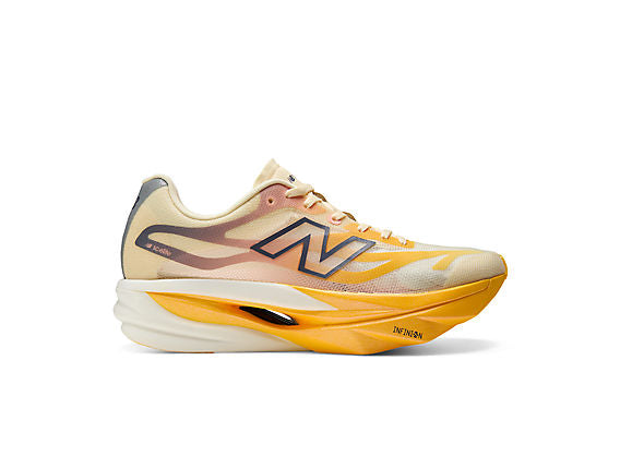 New Balance FuelCell SuperComp Elite v6 Women product view 2 — Satsuma Orange / Pink Lemonade