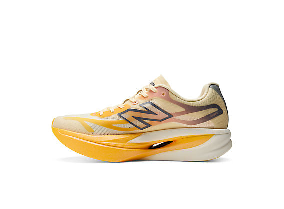 New Balance FuelCell SuperComp Elite v6 Women product view 3 — Satsuma Orange / Pink Lemonade