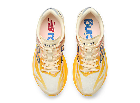 New Balance FuelCell SuperComp Elite v6 Women product view 4 — Satsuma Orange / Pink Lemonade