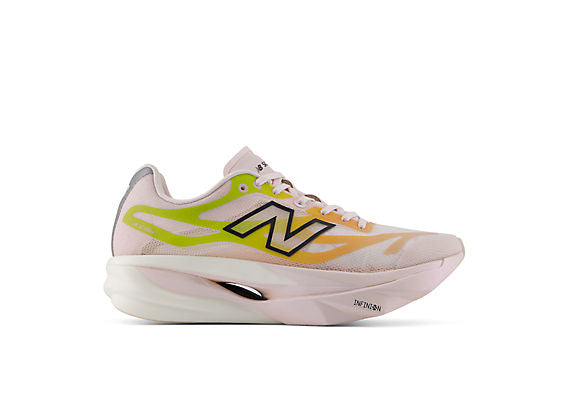 New Balance FuelCell SuperComp Elite v6 Women product view 2 — Pink Granite / Field Green