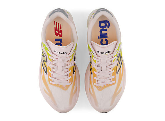 New Balance FuelCell SuperComp Elite v6 Women product view 4 — Pink Granite / Field Green