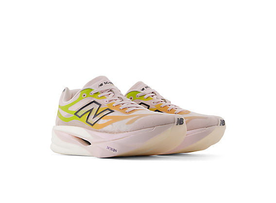 New Balance FuelCell SuperComp Elite v6 Women product view 5 — Pink Granite / Field Green