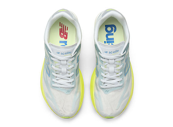 New Balance FuelCell SuperComp Elite v6 Women product view 4 — Fresh Air / Alkaline Green