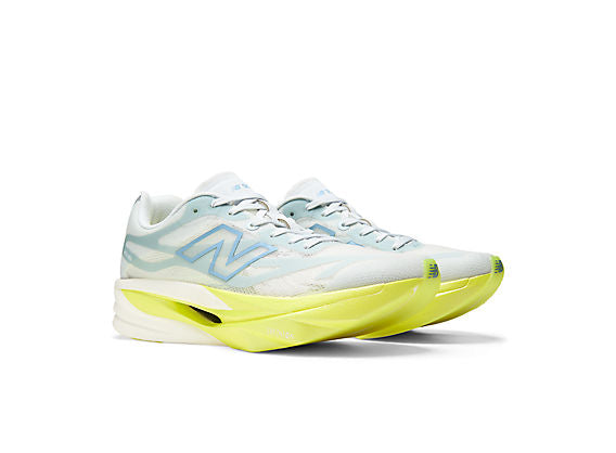 New Balance FuelCell SuperComp Elite v6 Women product view 5 — Fresh Air / Alkaline Green