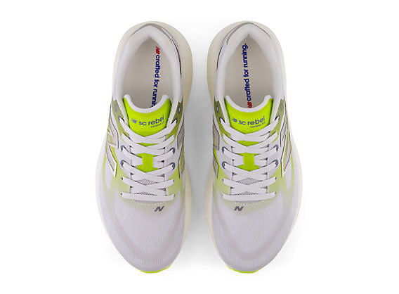 New Balance FuelCell SuperComp Rebel Women product view 4 — Fresh Air / Alkaline Green