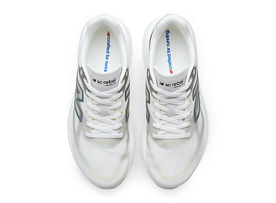 New Balance FuelCell SuperComp Rebel Women product view 4 — Sea Salt / Neo Flame