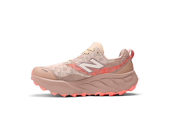 New Balance Fresh Foam X Hierro v9 Women product view 3 — Desert Clay / Urgent Red